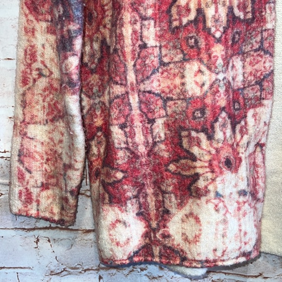 Anthropologie Natalia Floral Intarsia Cardigan Sweater Sz S Akemi Kin open front - Picture 3 of 10